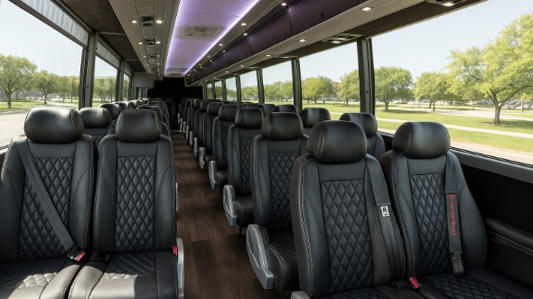 downers grove 20 passenger minibus interior