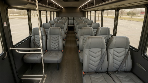 downers grove 25 passenger minibus interior
