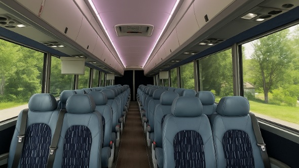 downers grove 30 passenger minibus interior