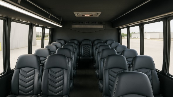 downers grove 35 passenger minibus interior