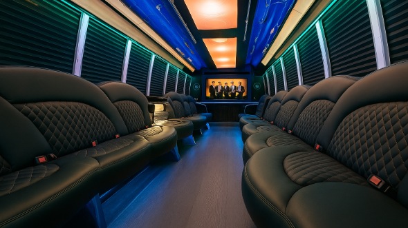 downers grove party bus rental interior