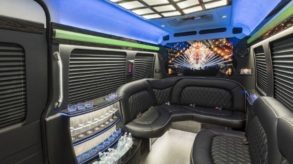 downers grove sprinter limo rental interior